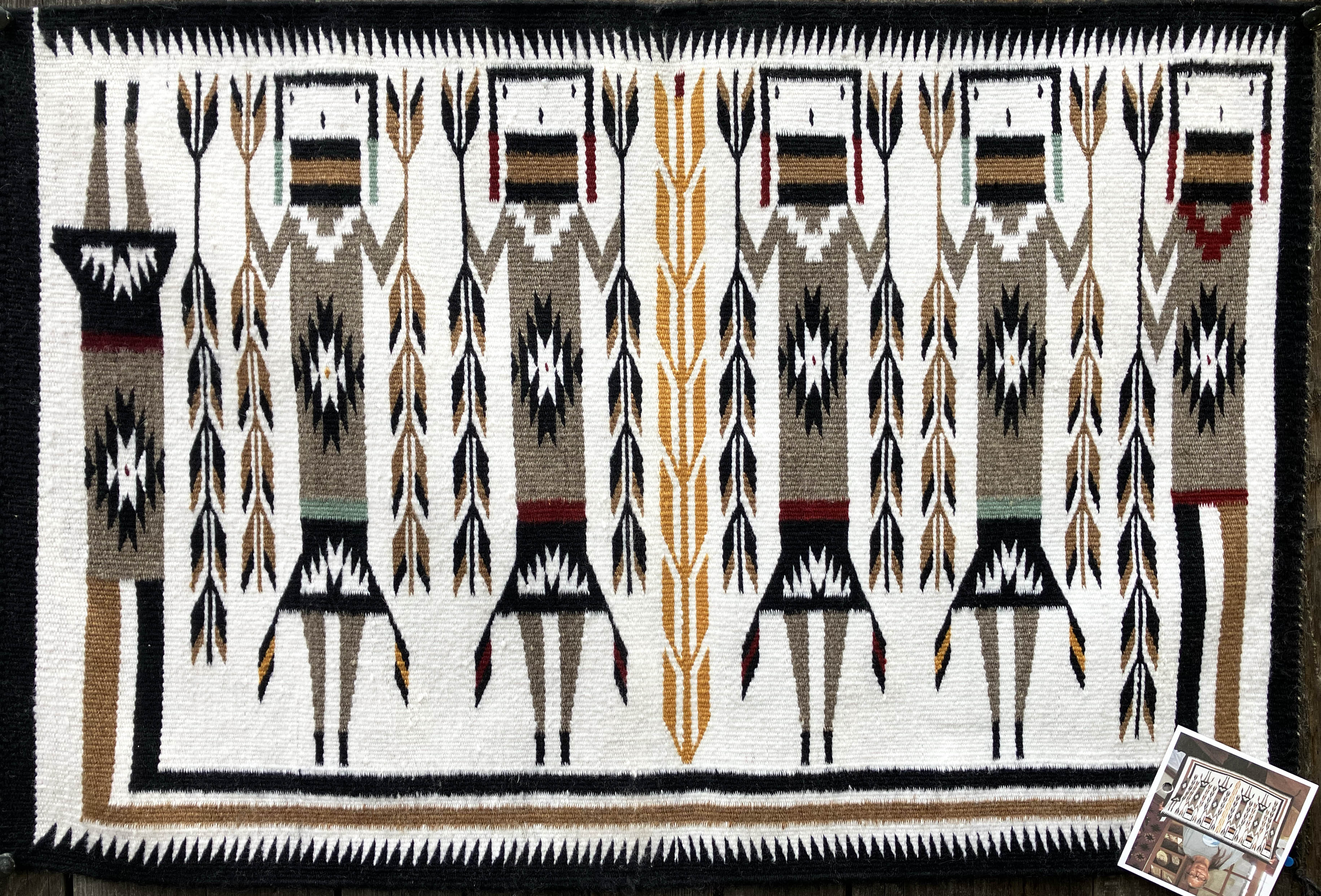 Marilyn Blackie | Navajo Shiprock Yei Rug | Penfield Gallery of Indian Arts | Albuquerque, New Mexico